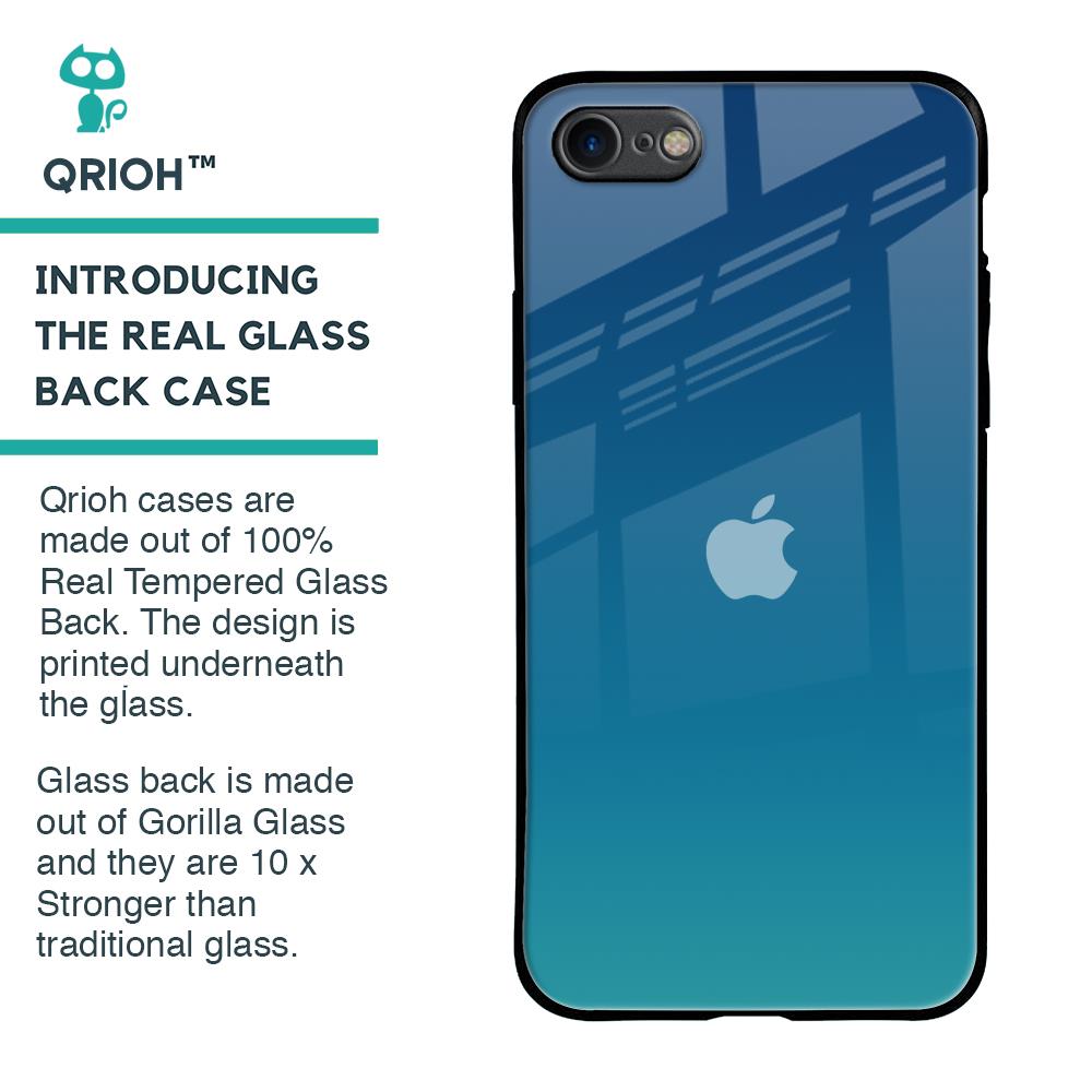 Celestial Blue Glass Case For iPhone SE 2020