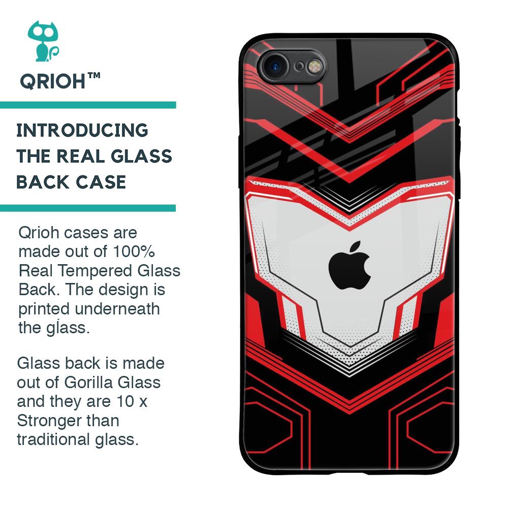 Quantum Suit Glass Case For iPhone SE 2020