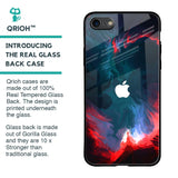 Brush Art Glass Case For iPhone SE 2020