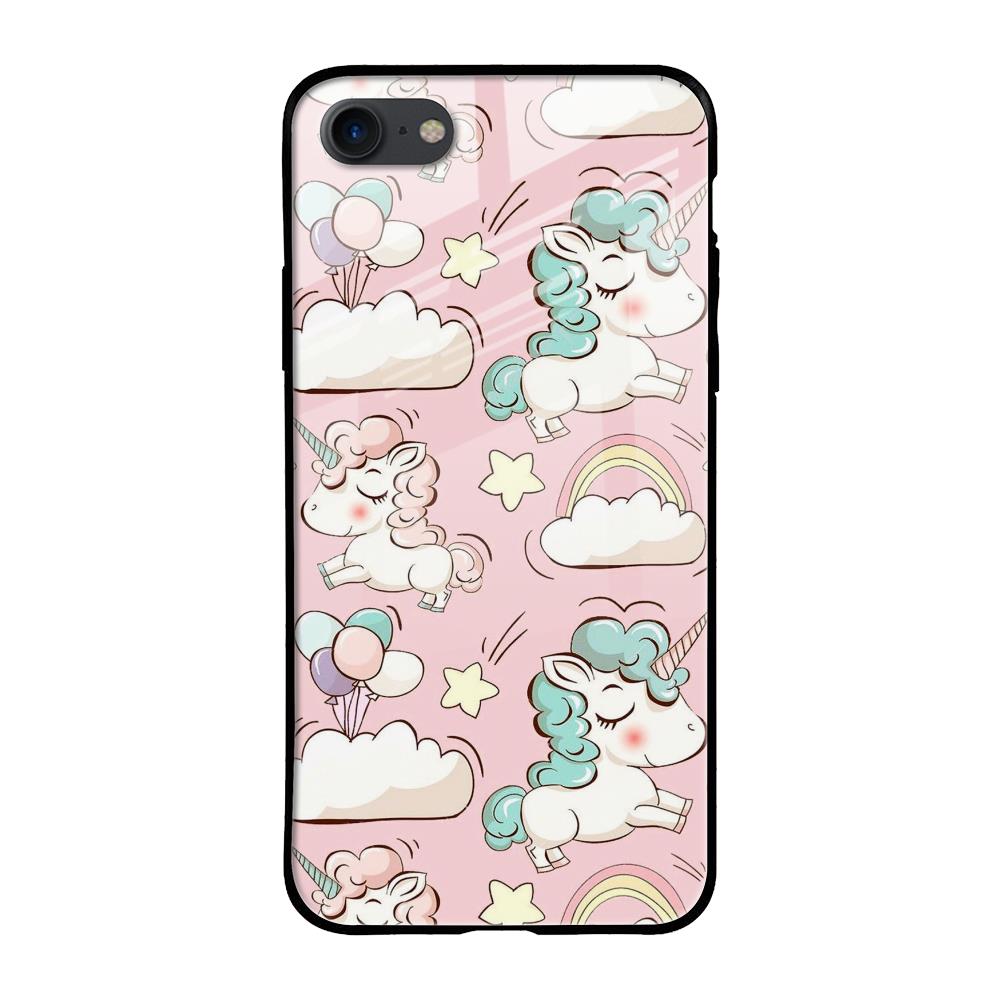 Balloon Unicorn iPhone SE 2020 Glass Cases & Covers Online