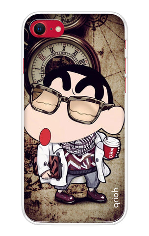 Nerdy Shinchan iPhone SE 2020 Back Cover