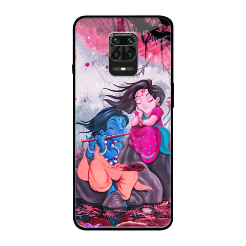 Radha Krishna Art Xiaomi Redmi Note 9 Pro Glass Back Cover Online