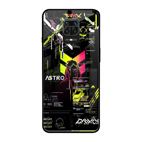 Astro Glitch Xiaomi Redmi Note 9 Pro Glass Back Cover Online