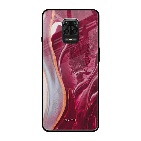Crimson Ruby Xiaomi Redmi Note 9 Pro Glass Back Cover Online