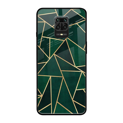 Abstract Green Xiaomi Redmi Note 9 Pro Glass Back Cover Online