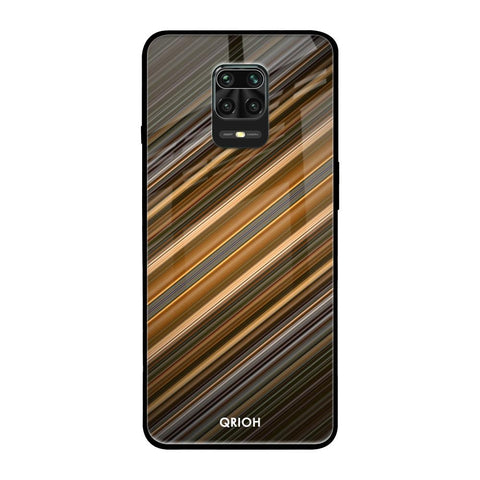 Diagonal Slash Pattern Xiaomi Redmi Note 9 Pro Glass Back Cover Online
