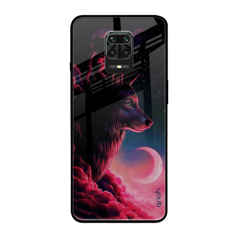 Moon Wolf Xiaomi Redmi Note 9 Pro Glass Back Cover Online