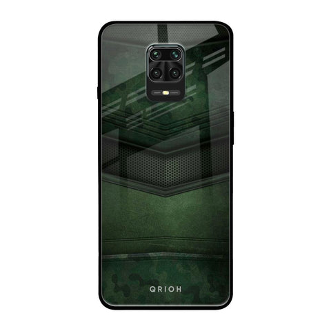 Green Leather Xiaomi Redmi Note 9 Pro Glass Back Cover Online