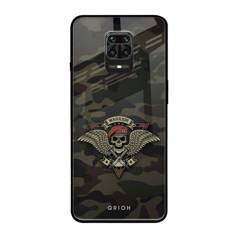 Army Warrior Xiaomi Redmi Note 9 Pro Glass Back Cover Online