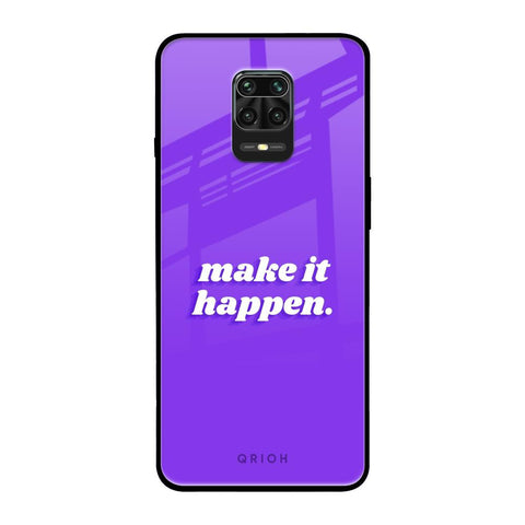 Make it Happen Xiaomi Redmi Note 9 Pro Glass Back Cover Online