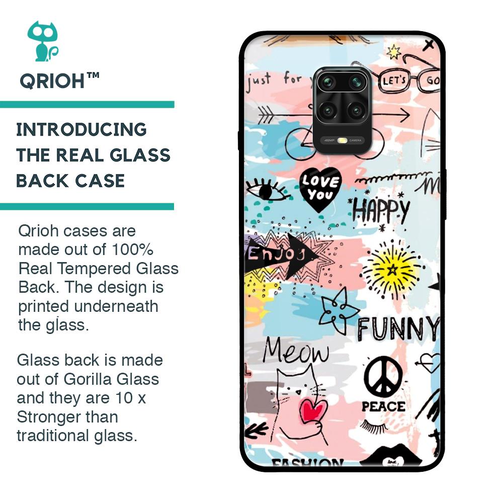Just For You Glass Case For Xiaomi Redmi Note 9 Pro
