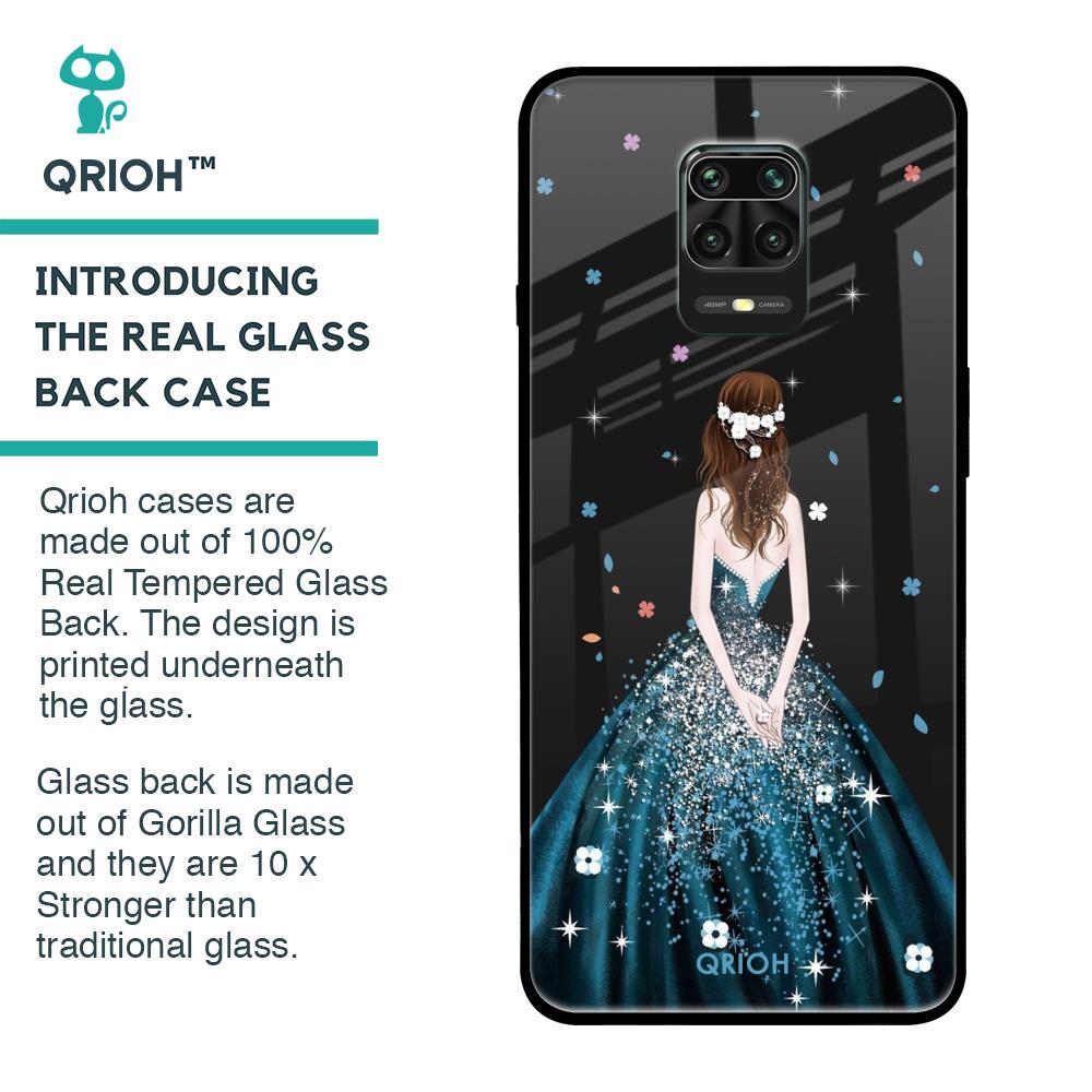 Queen Of Fashion Glass Case for Xiaomi Redmi Note 9 Pro
