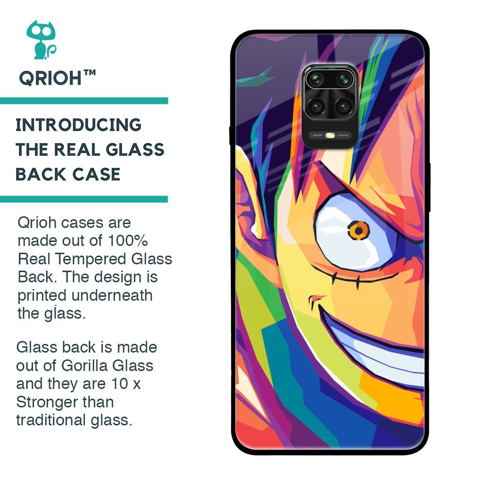 Monkey Wpap Pop Art Glass Case for Xiaomi Redmi Note 9 Pro