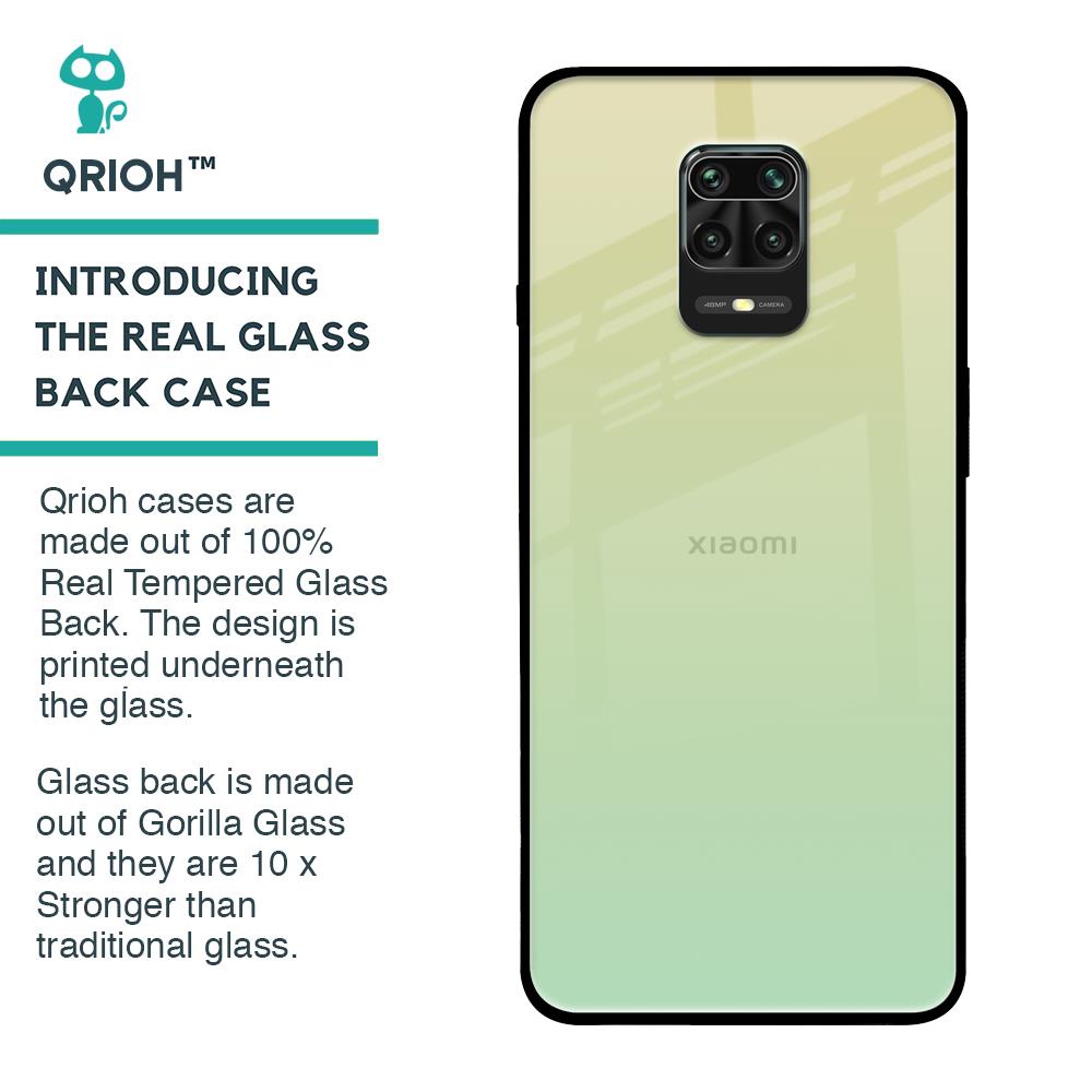 Mint Green Gradient Glass Case for Xiaomi Redmi Note 9 Pro