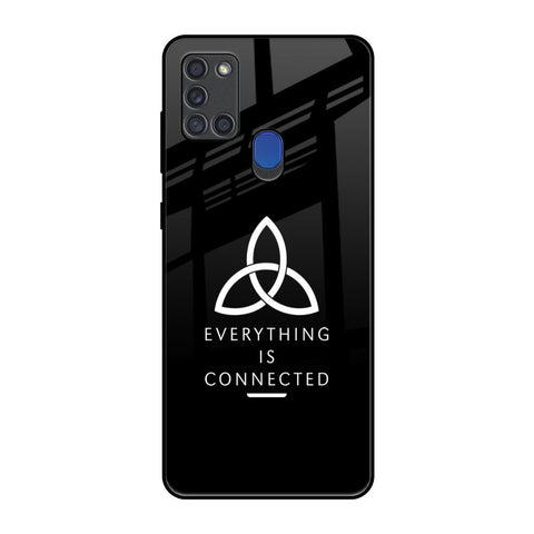 Everything Is Connected Samsung A21s Glass Back Cover Online
