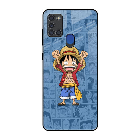 Chubby Anime Samsung A21s Glass Back Cover Online