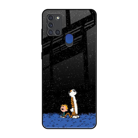 Night Sky Star Samsung A21s Glass Back Cover Online