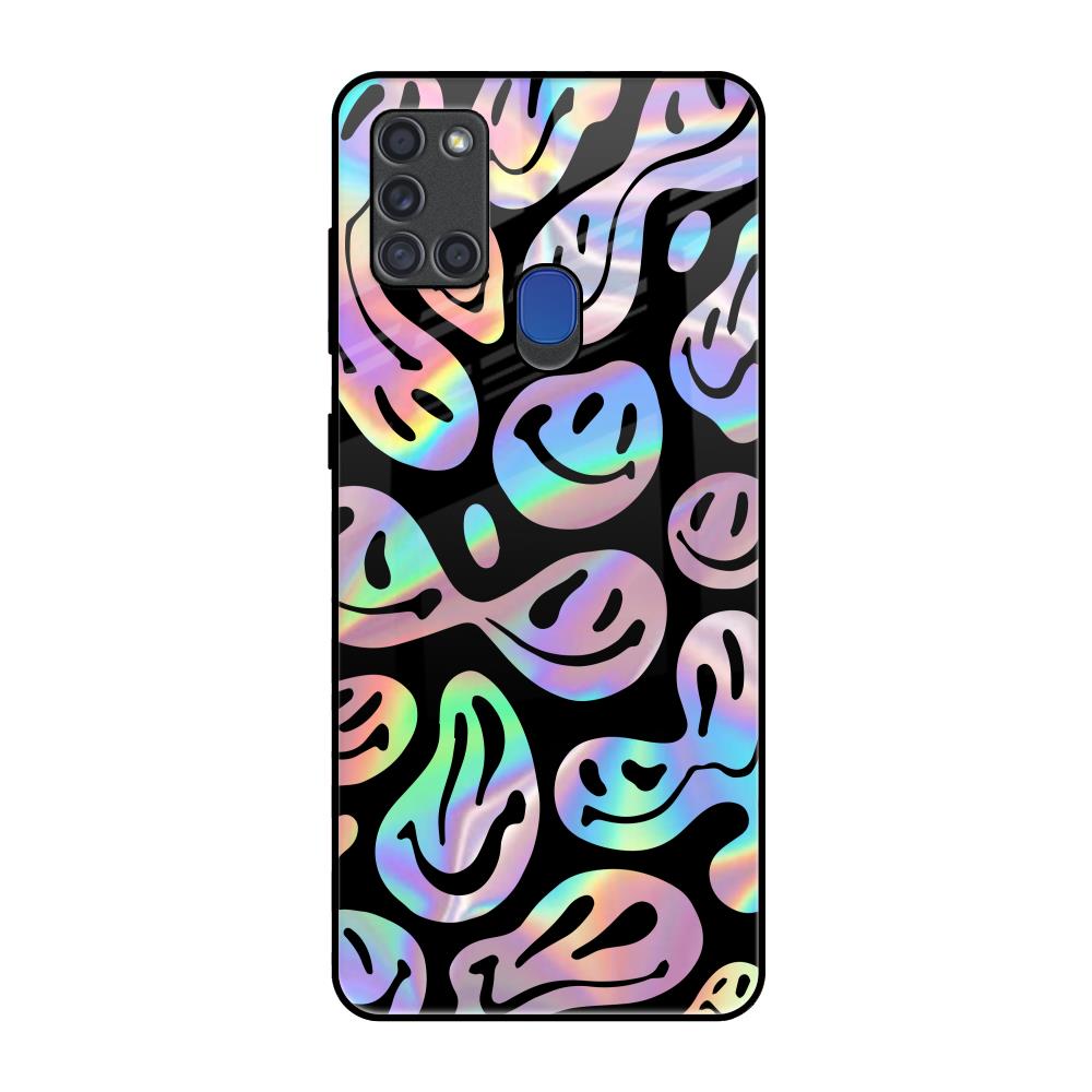 Acid Smile Samsung A21s Glass Back Cover Online