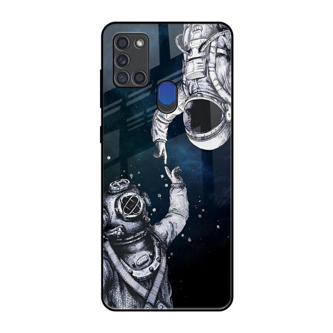Astro Connect Samsung A21s Glass Back Cover Online