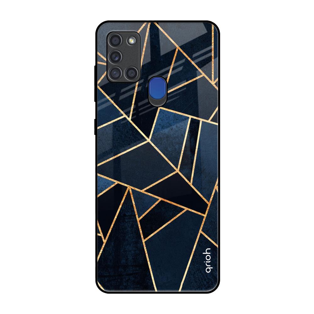 Abstract Tiles Samsung A21s Glass Back Cover Online