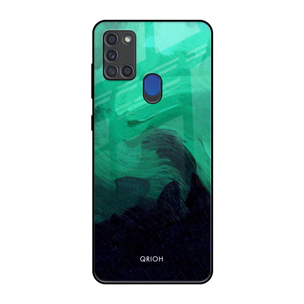 Scarlet Amber Samsung A21s Glass Back Cover Online