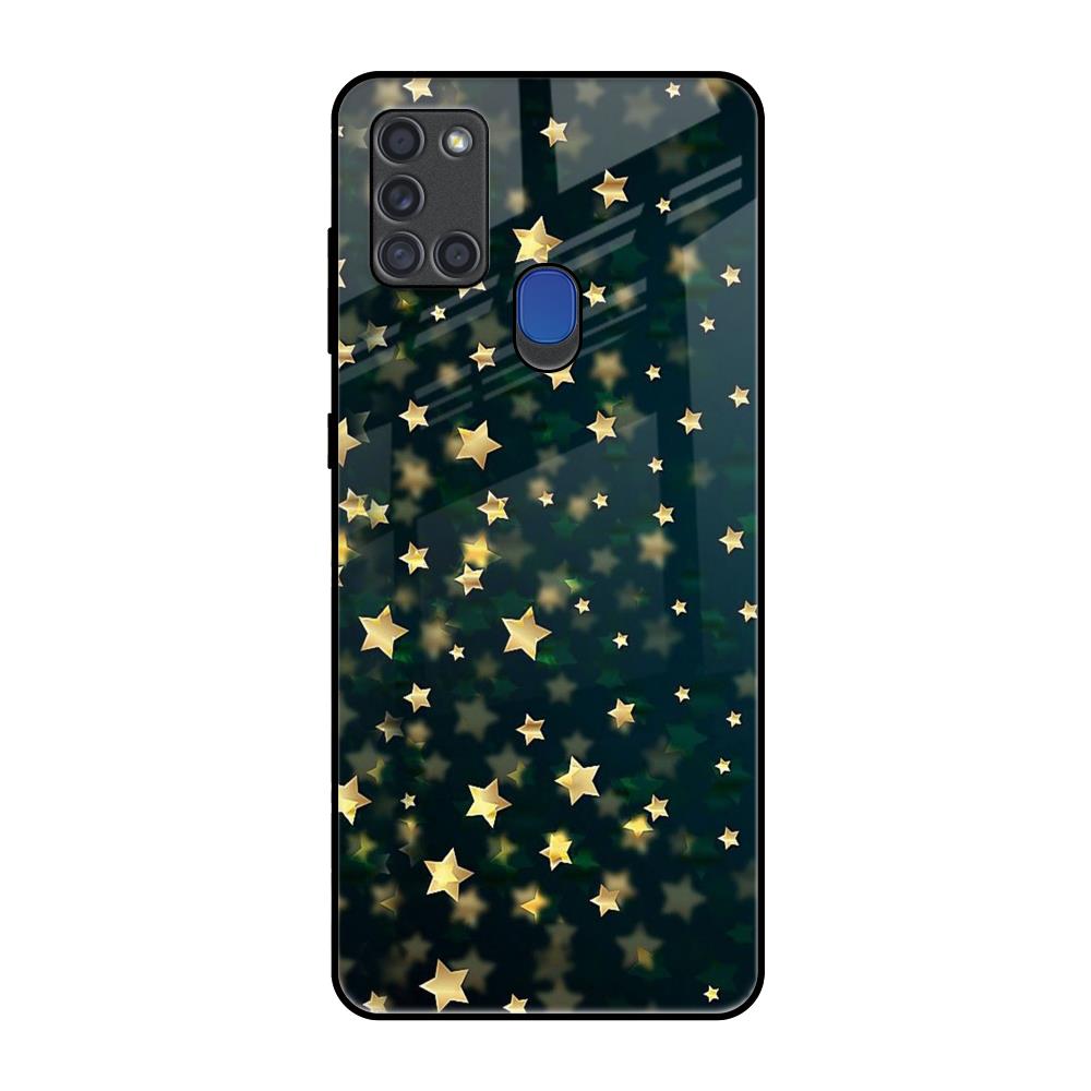 Dazzling Stars Samsung A21s Glass Back Cover Online