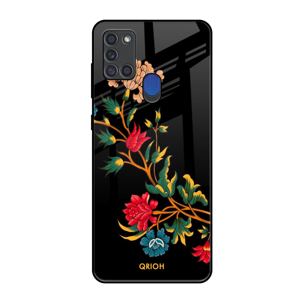 Dazzling Art Samsung A21s Glass Back Cover Online