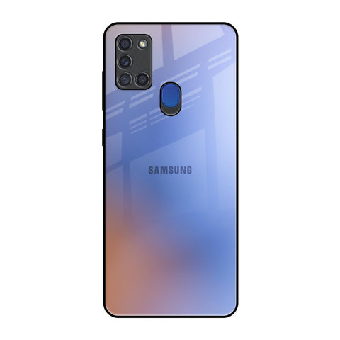 Blue Aura Samsung A21s Glass Back Cover Online