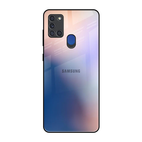 Blue Mauve Gradient Samsung A21s Glass Back Cover Online