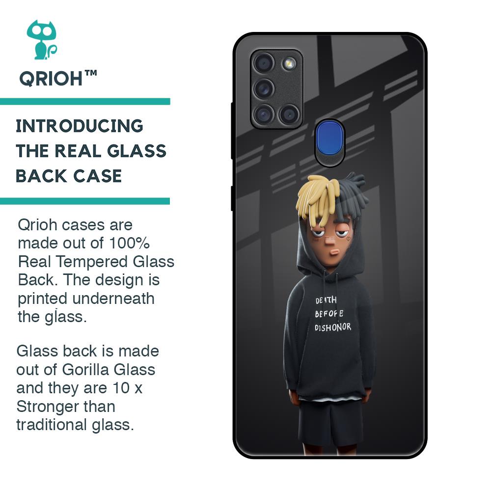Dishonor Glass Case for Samsung A21s