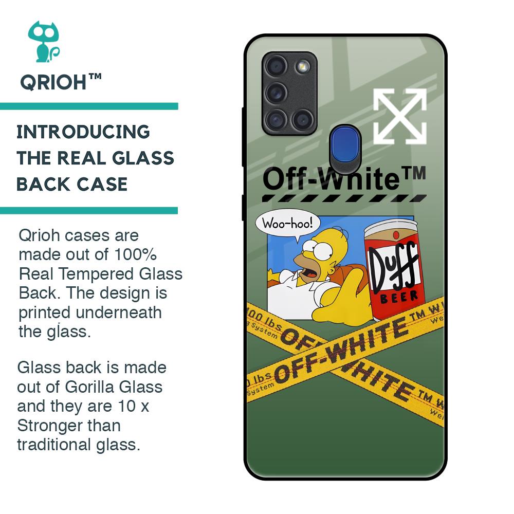 Duff Beer Glass Case for Samsung A21s
