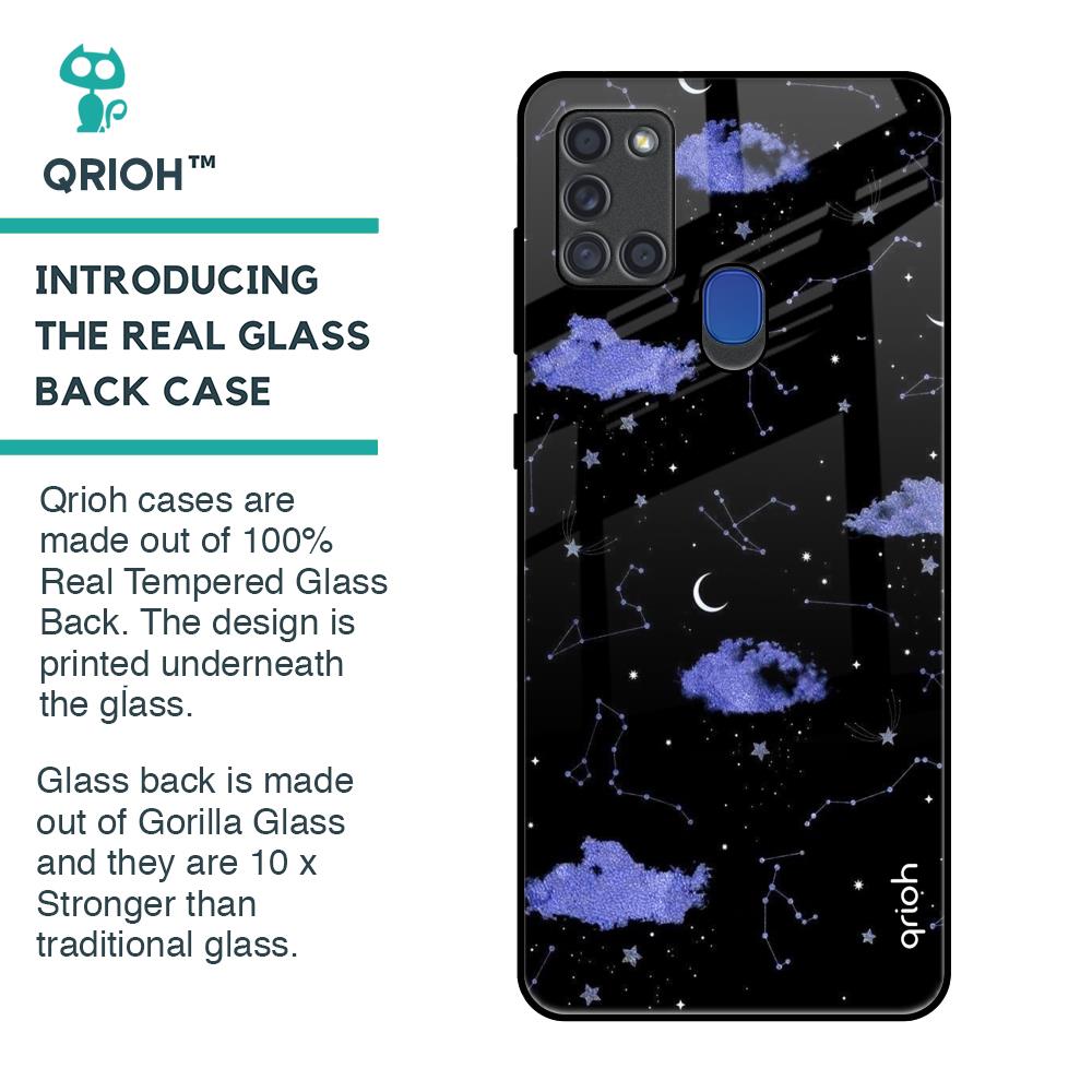 Constellations Glass Case for Samsung A21s