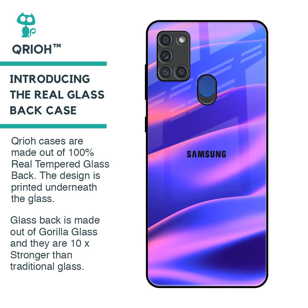 Colorful Dunes Glass Case for Samsung A21s