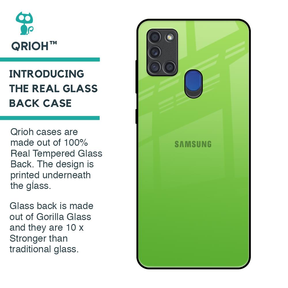Paradise Green Glass Case For Samsung A21s