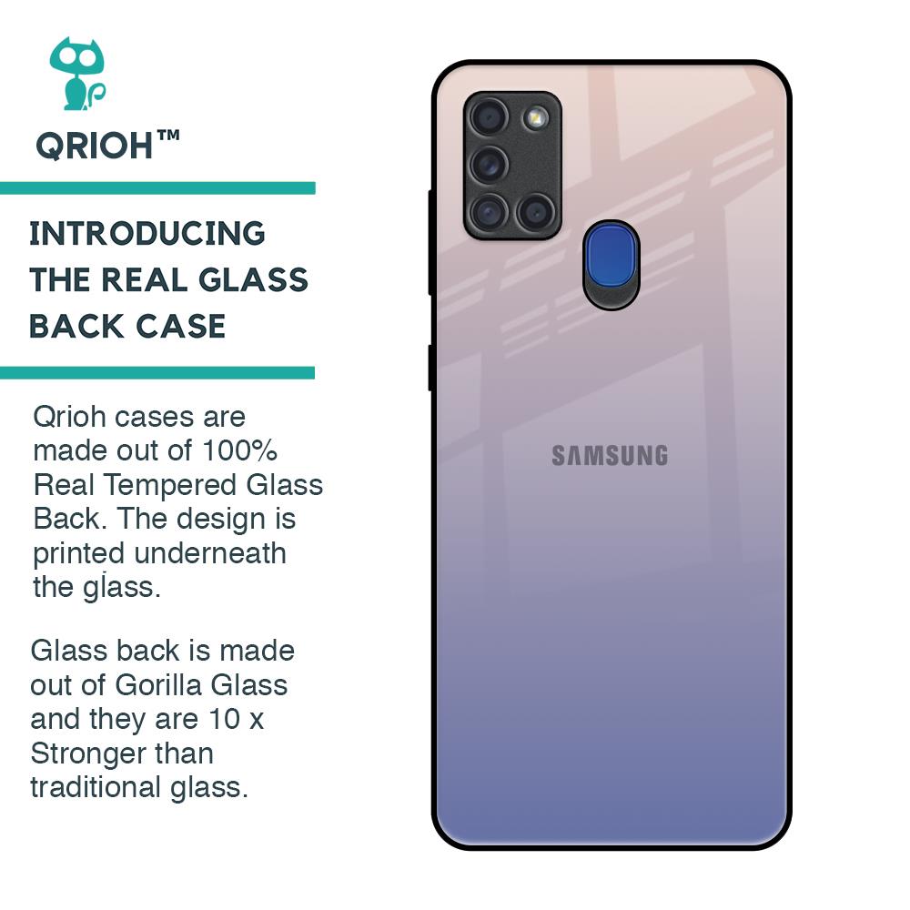 Rose Hue Glass Case for Samsung A21s