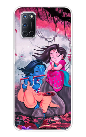 Radha Krishna Art Oppo A52 Back Cover