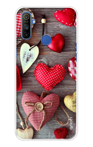 Valentine Hearts Realme Narzo 10A Back Cover