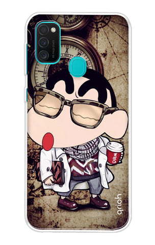 Nerdy Shinchan Samsung Galaxy M21 Back Cover