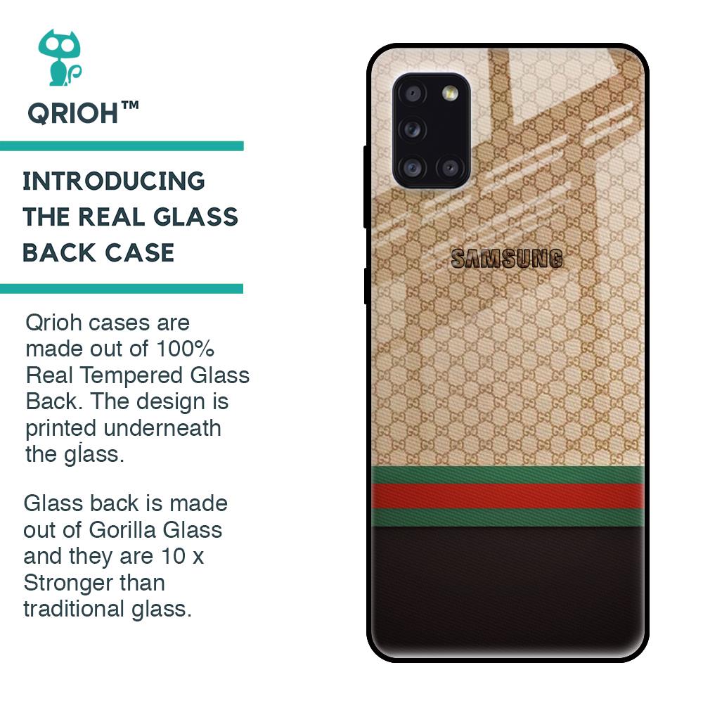 High End Fashion Glass case for Samsung Galaxy A31