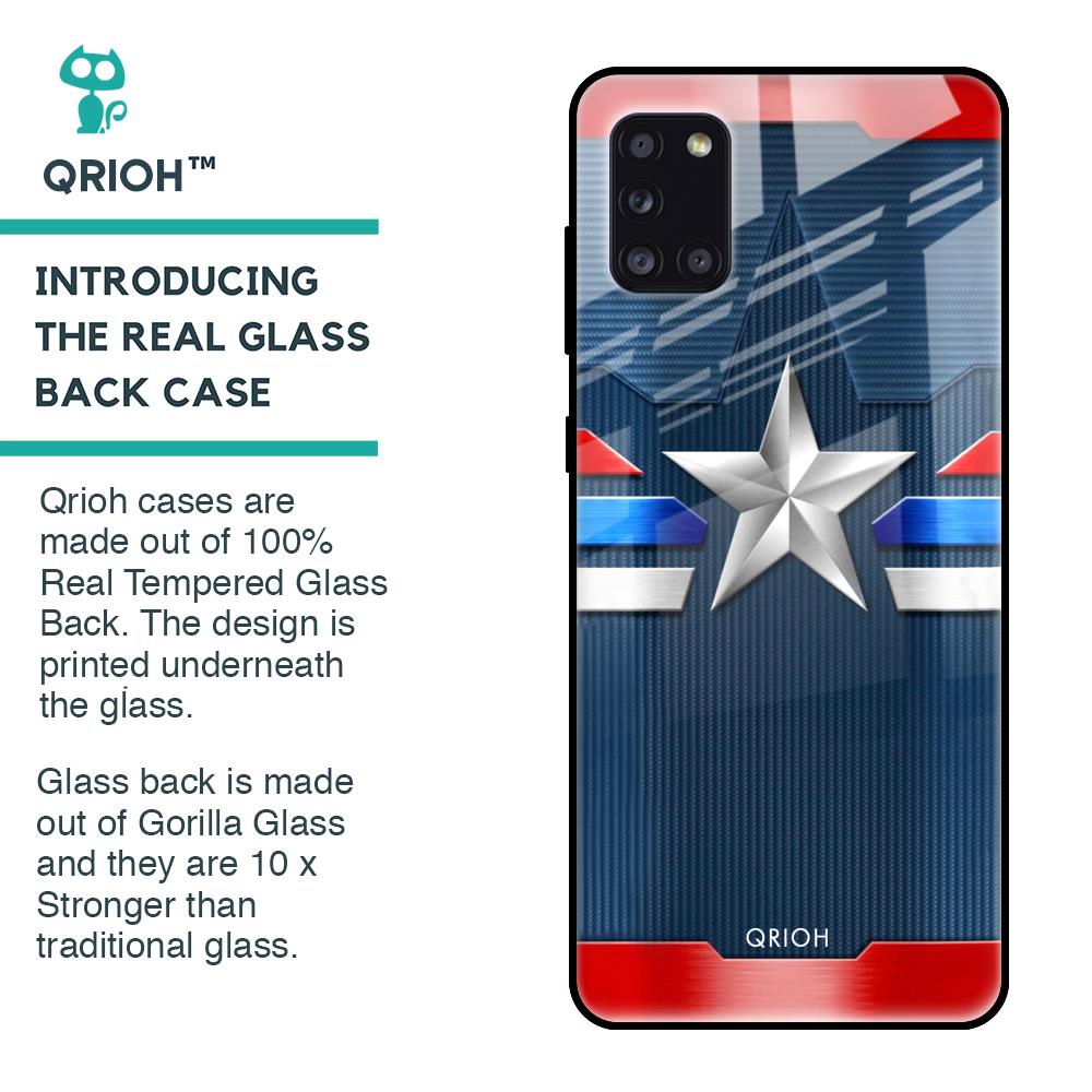 Brave Hero Glass Case for Samsung Galaxy A31