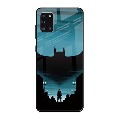 Cyan Bat Samsung Galaxy A31 Glass Back Cover Online