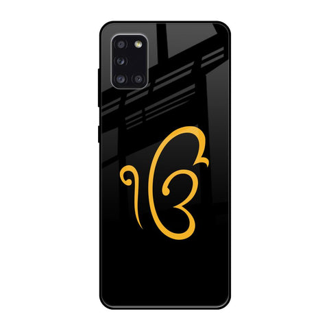 Luxury Fashion Initial Samsung Galaxy A31 Glass Back Cover Online