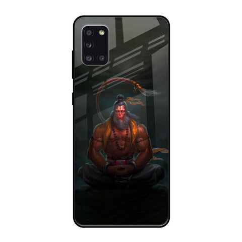 Lord Hanuman Animated Samsung Galaxy A31 Glass Back Cover Online