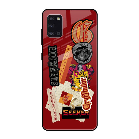 Gryffindor Samsung Galaxy A31 Glass Back Cover Online