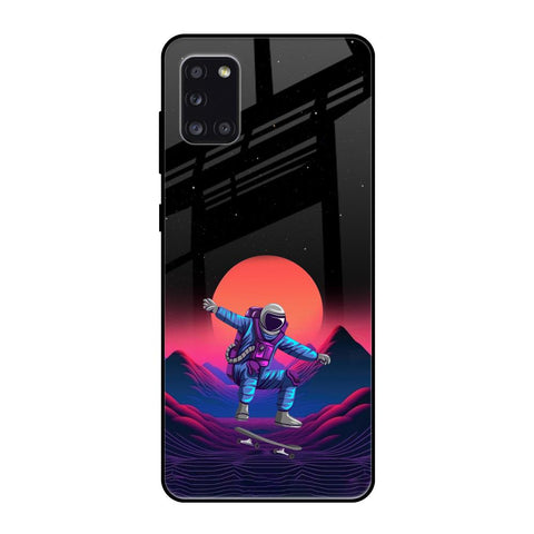 Retro Astronaut Samsung Galaxy A31 Glass Back Cover Online