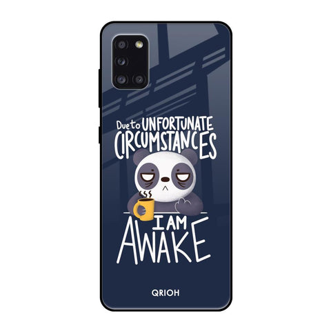 Struggling Panda Samsung Galaxy A31 Glass Back Cover Online