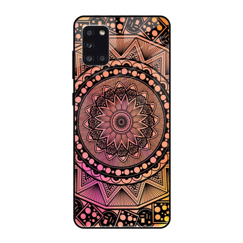Floral Mandala Samsung Galaxy A31 Glass Back Cover Online