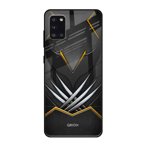 Black Warrior Samsung Galaxy A31 Glass Back Cover Online