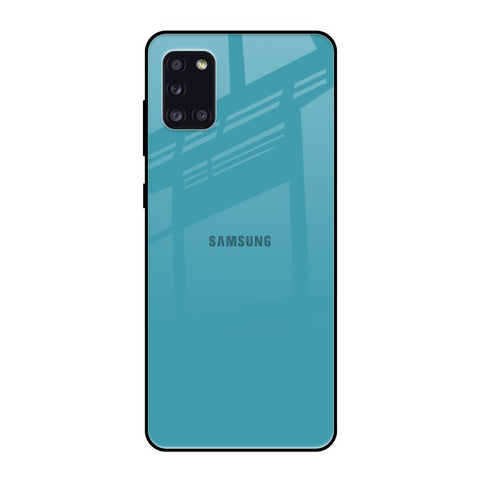 Oceanic Turquiose Samsung Galaxy A31 Glass Back Cover Online