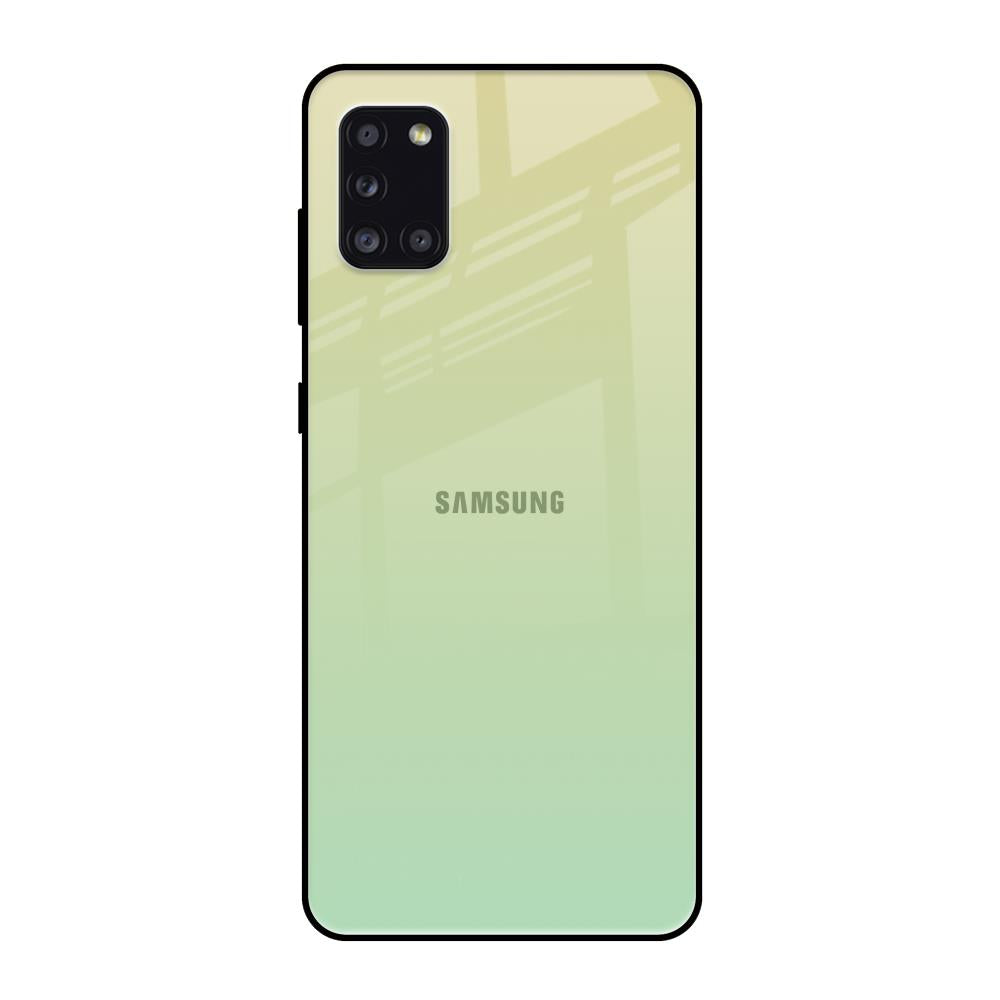 Mint Green Gradient Glass Case for Samsung Galaxy A31